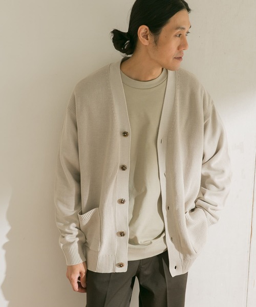 URBAN RESEARCH DOORS（アーバンリサーチドアーズ）の「ハードニットカーディガン（カーディガン/ボレロ・メンズ・チャコールグレー/ホワイト系その他/ベージュ系その他・40/38）」の15枚目の写真