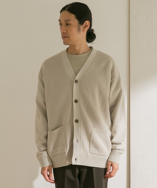 URBAN RESEARCH DOORS（アーバンリサーチドアーズ）の「ハードニットカーディガン（カーディガン/ボレロ・メンズ・チャコールグレー/ホワイト系その他/ベージュ系その他・40/38）」の20枚目の写真