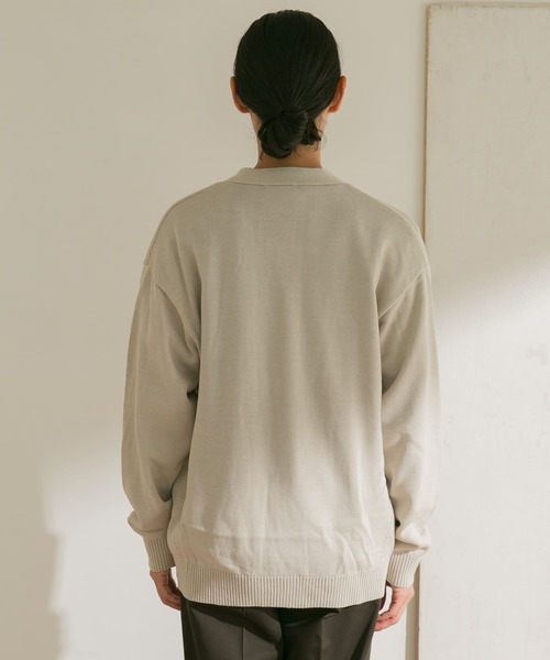 URBAN RESEARCH DOORS（アーバンリサーチドアーズ）の「ハードニットカーディガン（カーディガン/ボレロ・メンズ・チャコールグレー/ホワイト系その他/ベージュ系その他・40/38）」の22枚目の写真