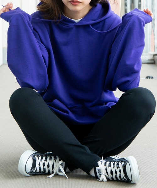 SURFGIRL HOODIE ドロップショルダー プルオーバーパーカー WEGO（ウィゴー）の「WEGO/ドロップショルダーカラープル
