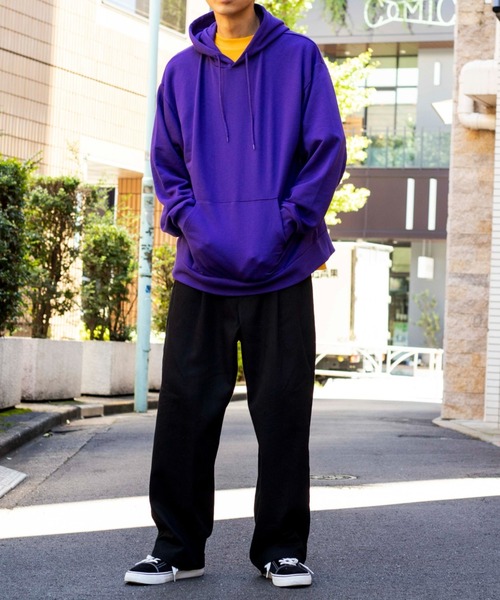 WEGO(ウィゴー)の「WEGO/ドロップショルダーカラープルパーカー(パーカー・メンズ・ブラック/ブラウン/ブルー系その他/杢グレー/ホワイト/ピンク/ダークグリーン/グリーン/パープル/イエロー/ブルー/レッド/オレンジ/ケリーグリーン/ピンク系その他/ライム/グリーン系その他・LARGE/MEDIUM/X-LARGE)」の22枚目の写真