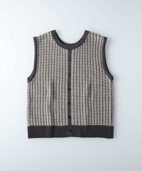 HONEYSUCKLE ROSE（ハニーサックルローズ）の「【HONEYSUCKLE ROSE】前後２ＷＡＹベスト（ベスト・レディース・オフホワイト/ブラック・M/L）」の15枚目の写真