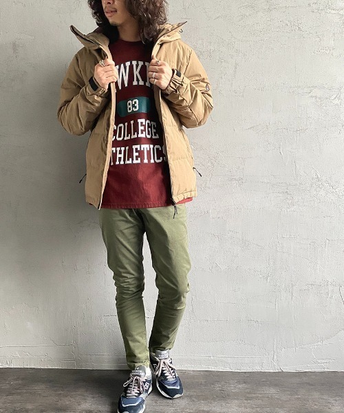 NANGA（ナンガ）の「[JEANSFACTORY×NANGA/ジーンズファクトリー×ナンガ] 別注 タキビダウンジャケット（ダウンジャケット/コート・レディース・チャコールグレー/ベージュ・M/L/XL/XS）」の7枚目の写真