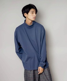 UNIIT | 【UNIIT/ユニット】NanoTecヘビーウェイト 2WAY タートルモックネック ルーズビッグシルエット ロンT(Tシャツ/カットソー)