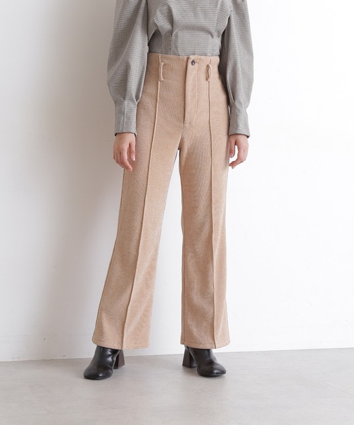 FREE'S MART（フリーズマート）の「【Sシリーズ対応】カットコーデュロイフレアパンツ（その他パンツ・レディース・ベージュ/ブラウン/グレー・SMALL/MEDIUM）」の3枚目の写真