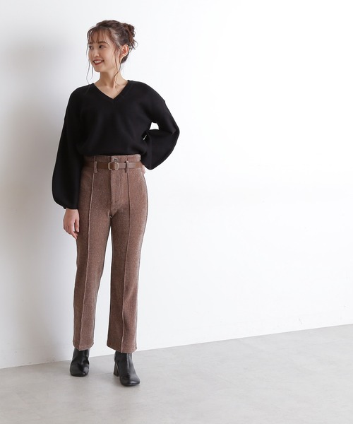 FREE'S MART（フリーズマート）の「【Sシリーズ対応】カットコーデュロイフレアパンツ（その他パンツ・レディース・ベージュ/ブラウン/グレー・SMALL/MEDIUM）」の4枚目の写真