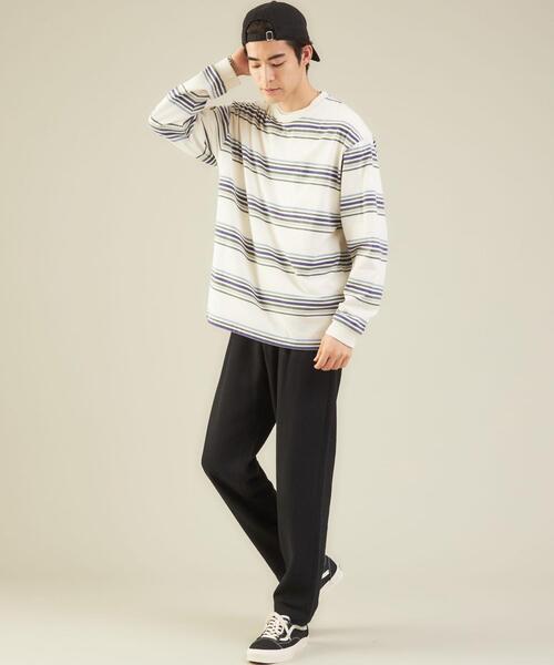 green label relaxing（グリーンレーベルリラクシング）の「フラノ ツイル 1プリーツ テーパード ユーティリティー パンツ -ウォッシャブル・ストレッチ-（その他パンツ・メンズ・ブラック/ダークグレー/コバルトブルー・S/M/L/XL）」の4枚目の写真