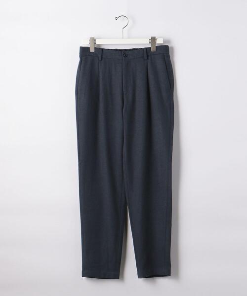 green label relaxing（グリーンレーベルリラクシング）の「フラノ ツイル 1プリーツ テーパード ユーティリティー パンツ -ウォッシャブル・ストレッチ-（その他パンツ・メンズ・ブラック/ダークグレー/コバルトブルー・S/M/L/XL）」の7枚目の写真