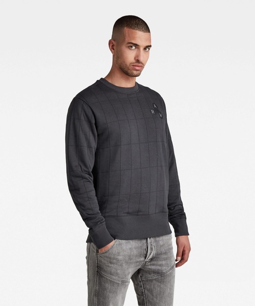 G-STAR（ジースター）の「QUILTED SWEATER/スウェット/キルティング（スウェット・メンズ・ライトグリーン/ダークグレー・SMALL/MEDIUM/LARGE/X-LARGE/X-SMALL）」の15枚目の写真