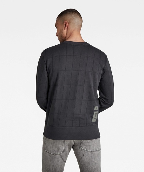 G-STAR（ジースター）の「QUILTED SWEATER/スウェット/キルティング（スウェット・メンズ・ライトグリーン/ダークグレー・SMALL/MEDIUM/LARGE/X-LARGE/X-SMALL）」の3枚目の写真