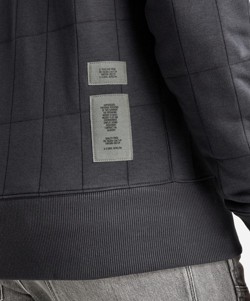 G-STAR（ジースター）の「QUILTED SWEATER/スウェット/キルティング（スウェット・メンズ・ライトグリーン/ダークグレー・SMALL/MEDIUM/LARGE/X-LARGE/X-SMALL）」の13枚目の写真