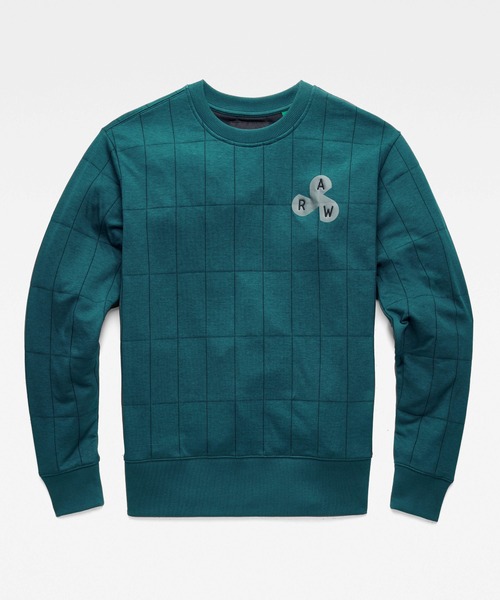 G-STAR（ジースター）の「QUILTED SWEATER/スウェット/キルティング（スウェット・メンズ・ライトグリーン/ダークグレー・SMALL/MEDIUM/LARGE/X-LARGE/X-SMALL）」の16枚目の写真