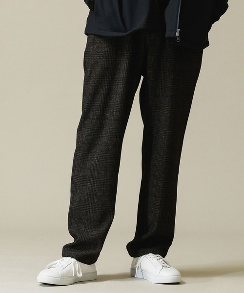 NANO universe(ナノユニバース)の「テックウールチェックシェフパンツ(その他パンツ・メンズ・ブラウン/ネイビー/ブラック・L/S/M)」の3枚目の写真