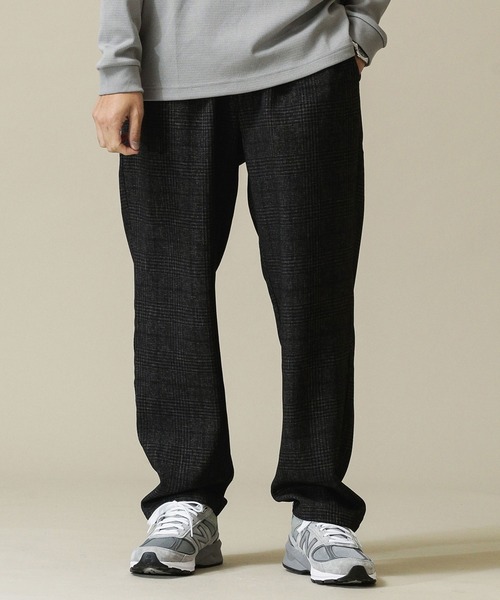 NANO universe(ナノユニバース)の「テックウールチェックシェフパンツ(その他パンツ・メンズ・ブラウン/ネイビー/ブラック・L/S/M)」の2枚目の写真