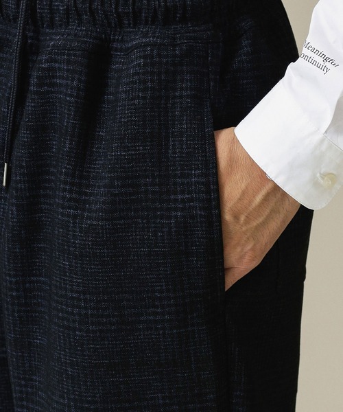 NANO universe(ナノユニバース)の「テックウールチェックシェフパンツ(その他パンツ・メンズ・ブラウン/ネイビー/ブラック・L/S/M)」の7枚目の写真