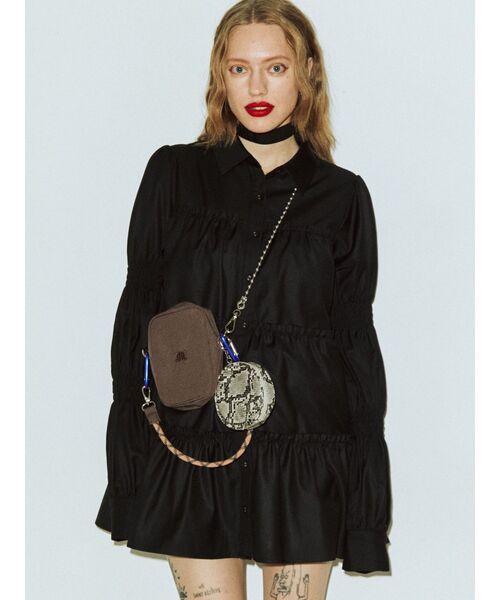 jouetie（ジュエティ）の「ティアードチュニックシャツ（シャツ/ブラウス・レディース・グリーン/ブラウン/ブラック/ブルー・MEDIUM）」の2枚目の写真