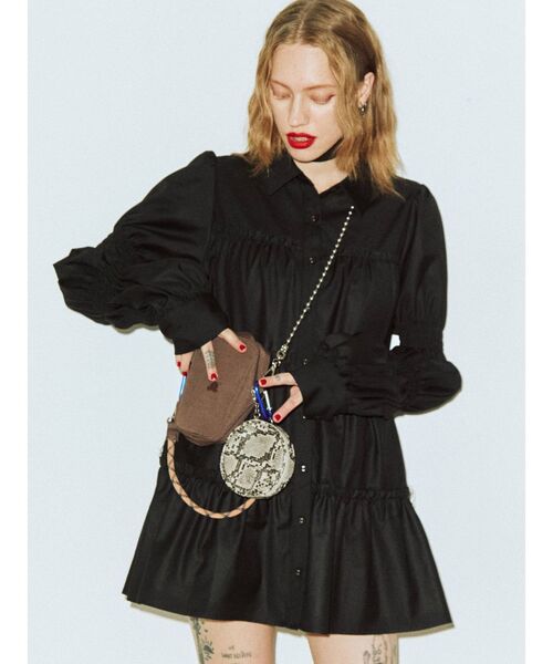 jouetie（ジュエティ）の「ティアードチュニックシャツ（シャツ/ブラウス・レディース・グリーン/ブラウン/ブラック/ブルー・MEDIUM）」の13枚目の写真