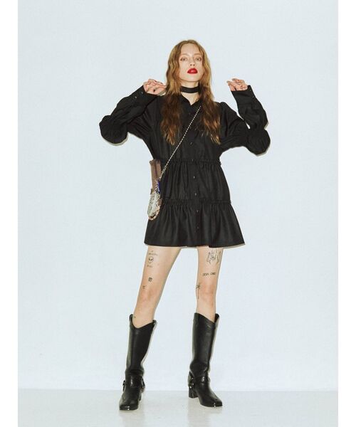 jouetie（ジュエティ）の「ティアードチュニックシャツ（シャツ/ブラウス・レディース・グリーン/ブラウン/ブラック/ブルー・MEDIUM）」の16枚目の写真