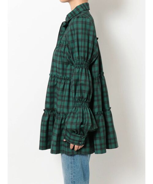 jouetie（ジュエティ）の「ティアードチュニックシャツ（シャツ/ブラウス・レディース・グリーン/ブラウン/ブラック/ブルー・MEDIUM）」の22枚目の写真