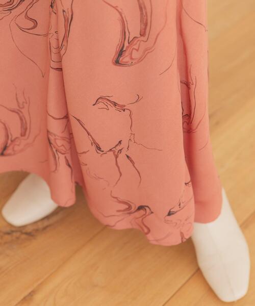 ITEMS URBANRESEARCH（アイテムズ アーバンリサーチ）の「マーブルフレアスカート（スカート・レディース・パープル/ピンク・FREE）」の8枚目の写真