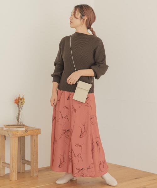 ITEMS URBANRESEARCH（アイテムズ アーバンリサーチ）の「マーブルフレアスカート（スカート・レディース・パープル/ピンク・FREE）」の9枚目の写真