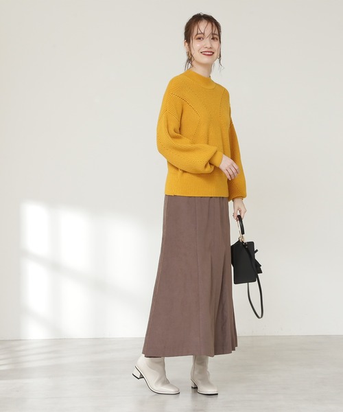 N.（N. Natural Beauty Basic）（エヌエヌナチュラルビューティーベーシック）の「◆アイレット畦ニット（ニット/セーター・レディース・ネイビー/オフホワイト/レッド/イエロー・MEDIUM）」の13枚目の写真