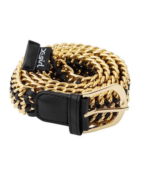 X-girl（エックスガール）の「CHAIN BELT（ベルト・レディース・シルバー/ゴールド・ONE SIZE）」の5枚目の写真