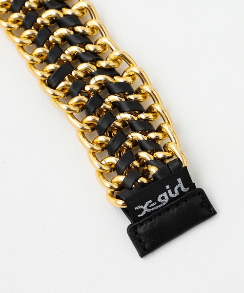 X-girl（エックスガール）の「CHAIN BELT（ベルト・レディース・シルバー/ゴールド・ONE SIZE）」の8枚目の写真