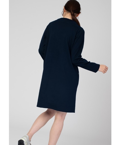 Design Tshirts Store graniph(デザイン ティーシャツ ストア グラニフ)の「ドットアンドラインユニバース|エンブロイダリーワンピース(ワンピース・レディース・ネイビー・FREE)」の8枚目の写真