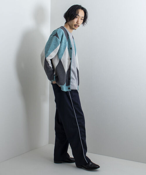 GLOSTER(グロスター)の「【GLOSTER/グロスター】サイドライン チノトラウザーズ トラックパンツ(チノパンツ・メンズ・カーキ/ネイビー・SMALL/MEDIUM/LARGE)」の22枚目の写真