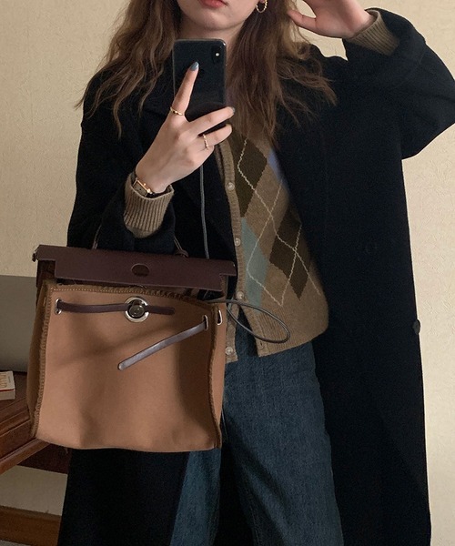 LOPASS（ロパス）の「カーディガン（カーディガン/ボレロ・レディース・ブラウン/グレー・MEDIUM）」の22枚目の写真