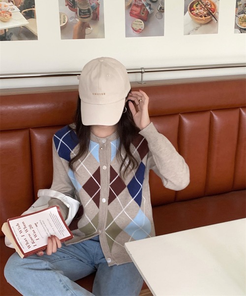 LOPASS（ロパス）の「カーディガン（カーディガン/ボレロ・レディース・ブラウン/グレー・MEDIUM）」の18枚目の写真