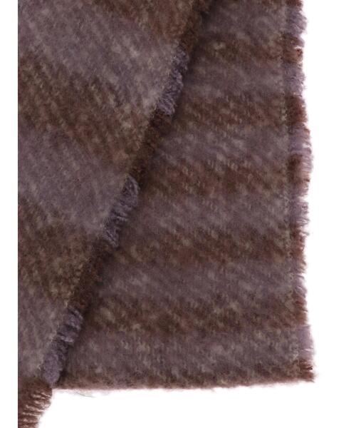 Green　Parks（グリーンパークス）の「・ボーダーフリンジマフラー＊（マフラー・レディース・パープル/ネイビー/カーキ・FREE）」の11枚目の写真