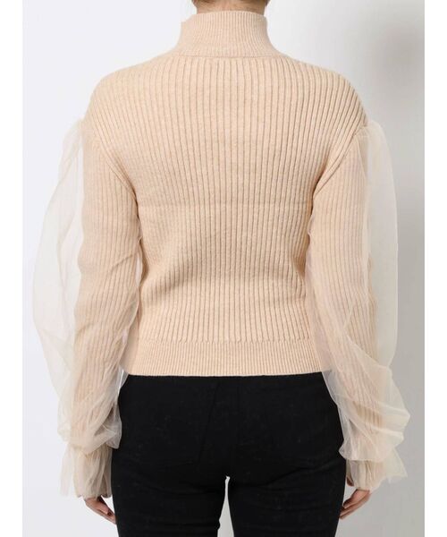 EMODA（エモダ）の「チュールコンビネーションフィットニット（ニット/セーター・レディース・アイボリー/ブラウン/ブラック・FREE）」の20枚目の写真