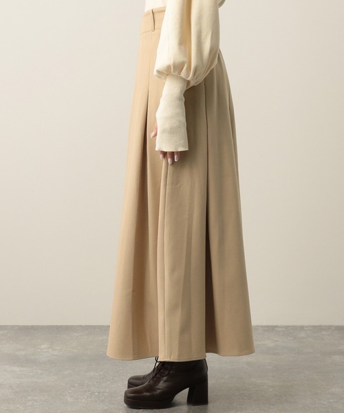 Heather(ヘザー)の「タックボリュームスカート 261866(スカート・レディース・ブラック/ベージュ/カーキ・FREE)」の15枚目の写真