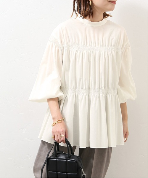 JOURNAL STANDARD(ジャーナルスタンダード)の「チューインローンシャーリングブラウス◆(Tシャツ/カットソー・レディース・ブラック/ホワイト/イエロー・FREE)」の2枚目の写真