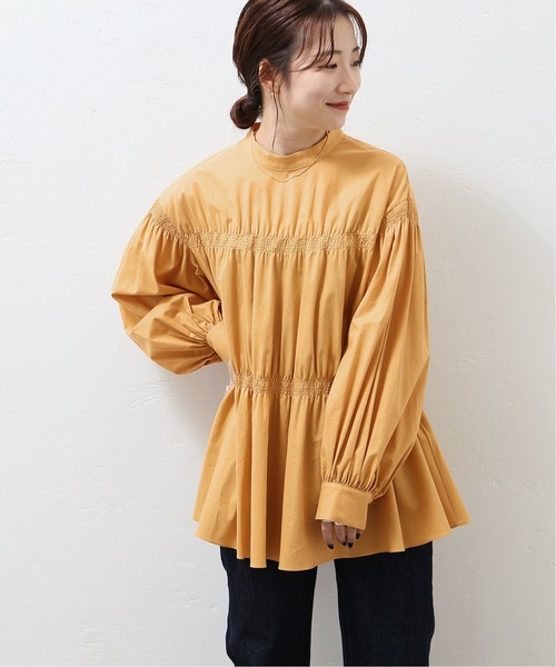 JOURNAL STANDARD(ジャーナルスタンダード)の「チューインローンシャーリングブラウス◆(Tシャツ/カットソー・レディース・ブラック/ホワイト/イエロー・FREE)」の1枚目の写真