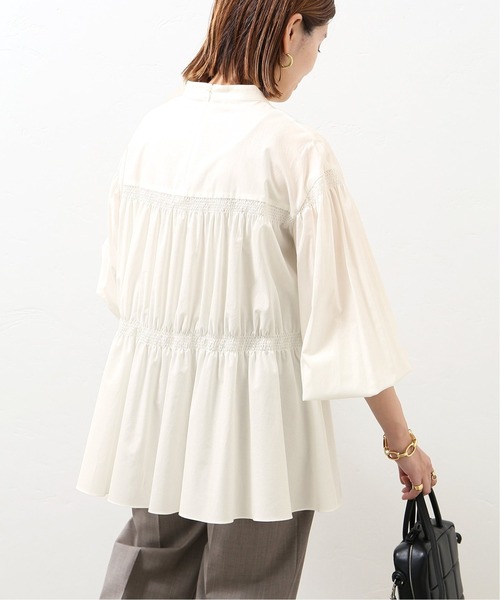 JOURNAL STANDARD(ジャーナルスタンダード)の「チューインローンシャーリングブラウス◆(Tシャツ/カットソー・レディース・ブラック/ホワイト/イエロー・FREE)」の9枚目の写真