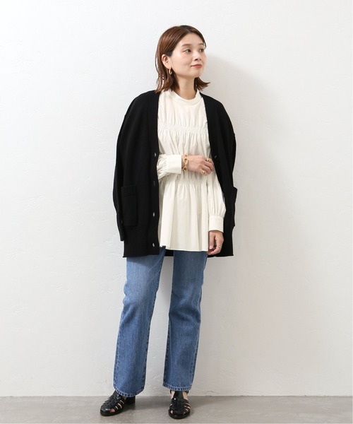 JOURNAL STANDARD(ジャーナルスタンダード)の「チューインローンシャーリングブラウス◆(Tシャツ/カットソー・レディース・ブラック/ホワイト/イエロー・FREE)」の10枚目の写真