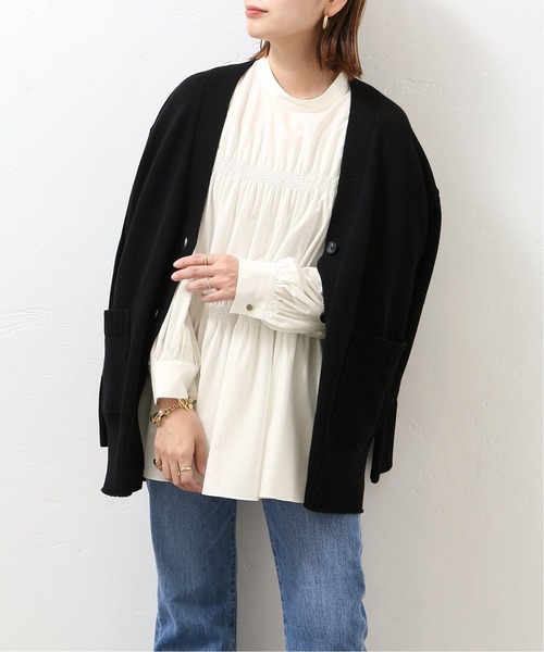 JOURNAL STANDARD(ジャーナルスタンダード)の「チューインローンシャーリングブラウス◆(Tシャツ/カットソー・レディース・ブラック/ホワイト/イエロー・FREE)」の11枚目の写真