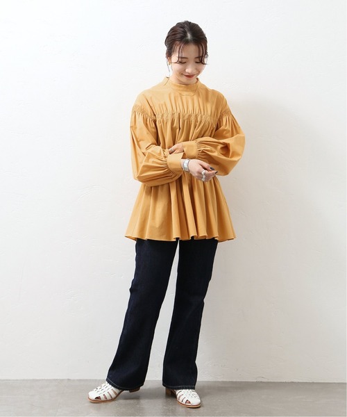 JOURNAL STANDARD(ジャーナルスタンダード)の「チューインローンシャーリングブラウス◆(Tシャツ/カットソー・レディース・ブラック/ホワイト/イエロー・FREE)」の12枚目の写真