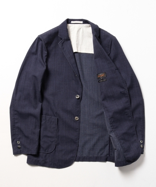BEAMS PLUS(ビームスプラス)の「◎BEAMS PLUS / インディゴ プリント ジャケット(テーラードジャケット・メンズ・インディゴブルー・SMALL/LARGE/MEDIUM)」の11枚目の写真