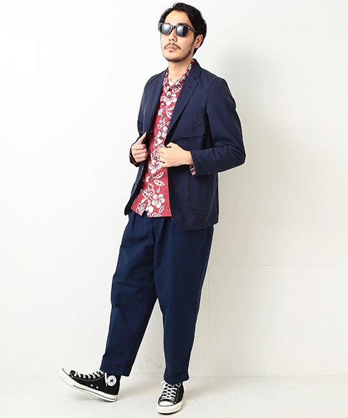 BEAMS PLUS(ビームスプラス)の「◎BEAMS PLUS / インディゴ プリント ジャケット(テーラードジャケット・メンズ・インディゴブルー・SMALL/LARGE/MEDIUM)」の14枚目の写真