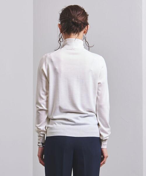 UNITED ARROWS（ユナイテッドアローズ）の「＜UNITED ARROWS＞W 18G タートルネック ニット B（ニット/セーター・レディース・ブラック/オフホワイト/ピンク・フリー）」の6枚目の写真