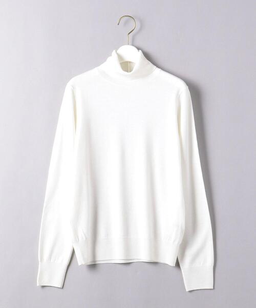 UNITED ARROWS（ユナイテッドアローズ）の「＜UNITED ARROWS＞W 18G タートルネック ニット B（ニット/セーター・レディース・ブラック/オフホワイト/ピンク・フリー）」の16枚目の写真