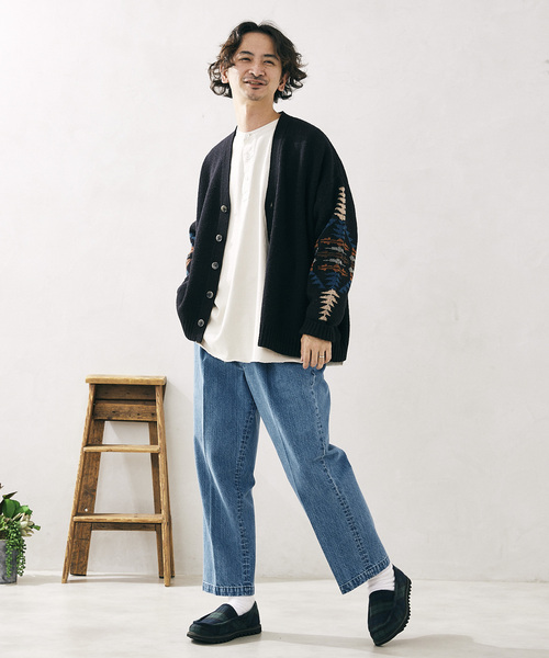 PENDLETON（ペンドルトン）の「【PENDLETON/ペンドルトン】別注ジャガード カーディガン 2（カーディガン/ボレロ・メンズ・ブラック/ネイビー・MEDIUM/LARGE）」の3枚目の写真