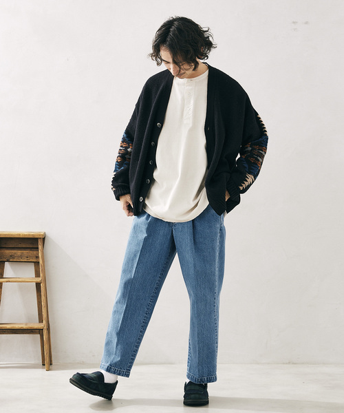 PENDLETON（ペンドルトン）の「【PENDLETON/ペンドルトン】別注ジャガード カーディガン 2（カーディガン/ボレロ・メンズ・ブラック/ネイビー・MEDIUM/LARGE）」の4枚目の写真