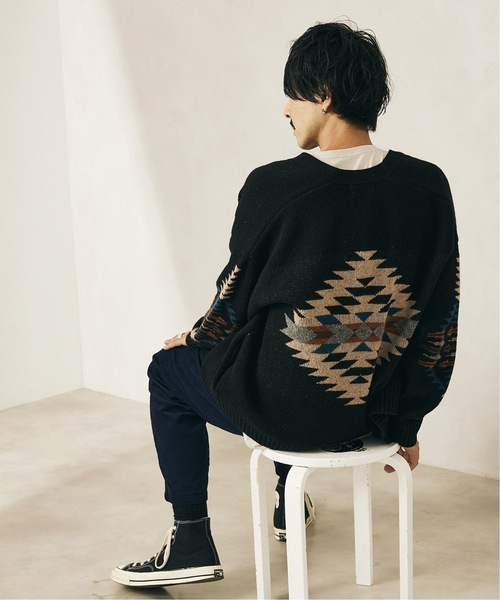 PENDLETON（ペンドルトン）の「【PENDLETON/ペンドルトン】別注ジャガード カーディガン 2（カーディガン/ボレロ・メンズ・ブラック/ネイビー・MEDIUM/LARGE）」の14枚目の写真