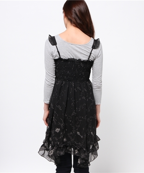 axes femme ドット柄チュニックワンピース　2way 6188297B_9_D_215.jpg