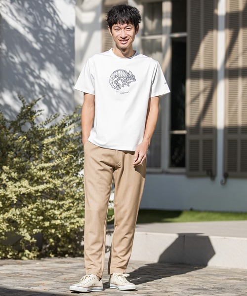 CALL&RESPONSE(コールアンドレスポンス)の「mt7580-プリント半袖TEE-ジオメトリック カメレオン(Tシャツ/カットソー・メンズ・ブラック/ホワイト・1/5/2/4)」の12枚目の写真